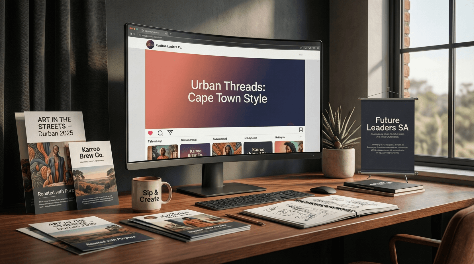 Vibrant graphic design portfolio