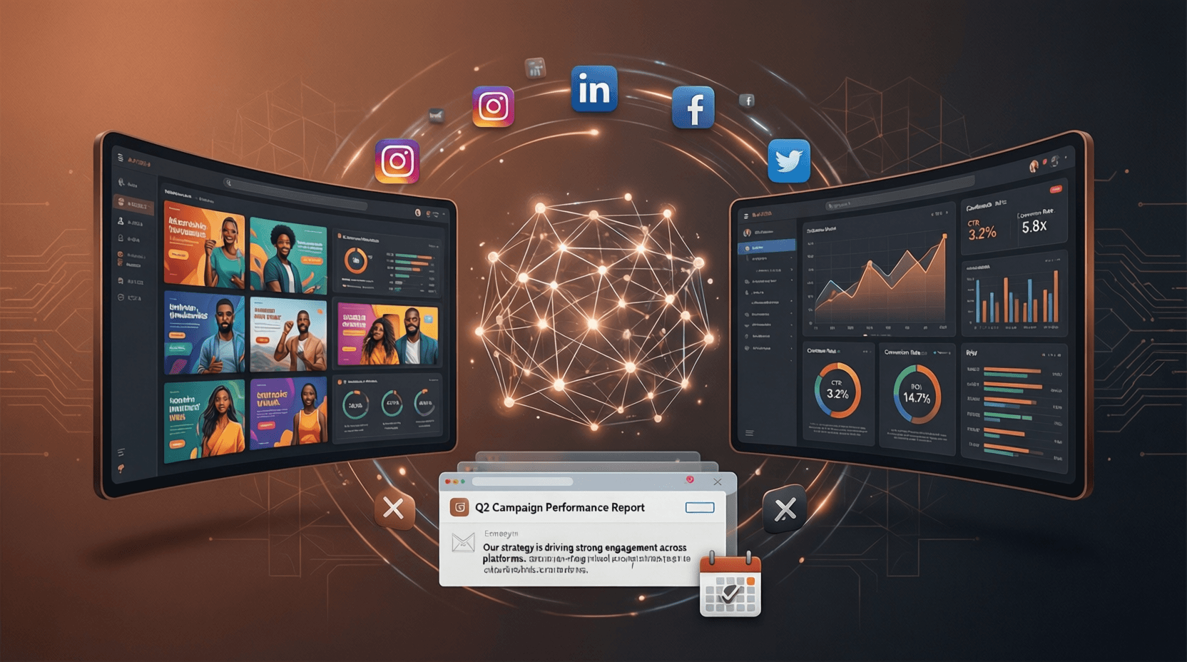 Digital marketing campaign dashboard